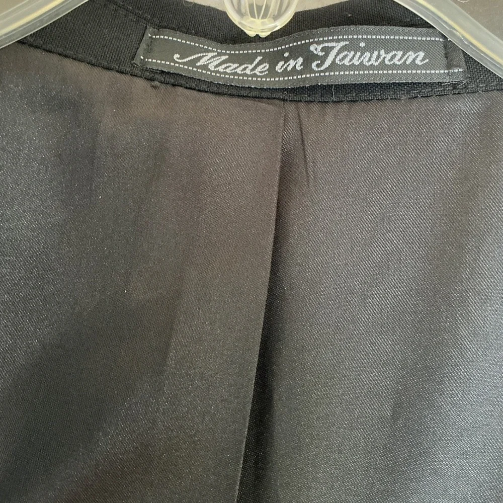 Cricketeer Tuxedo Jacket Mens 48R Black Wool Peak Lapel Vintage Single Button